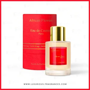 African Flowers Défilé Rouge Édition Limitée – Maison Eau de Couture